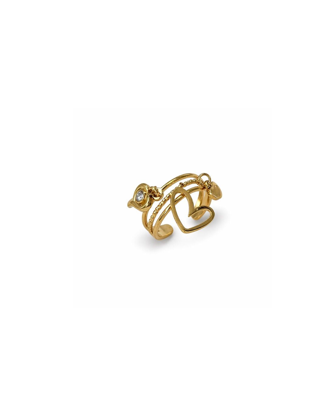 Amour Ring mit Herz Detail