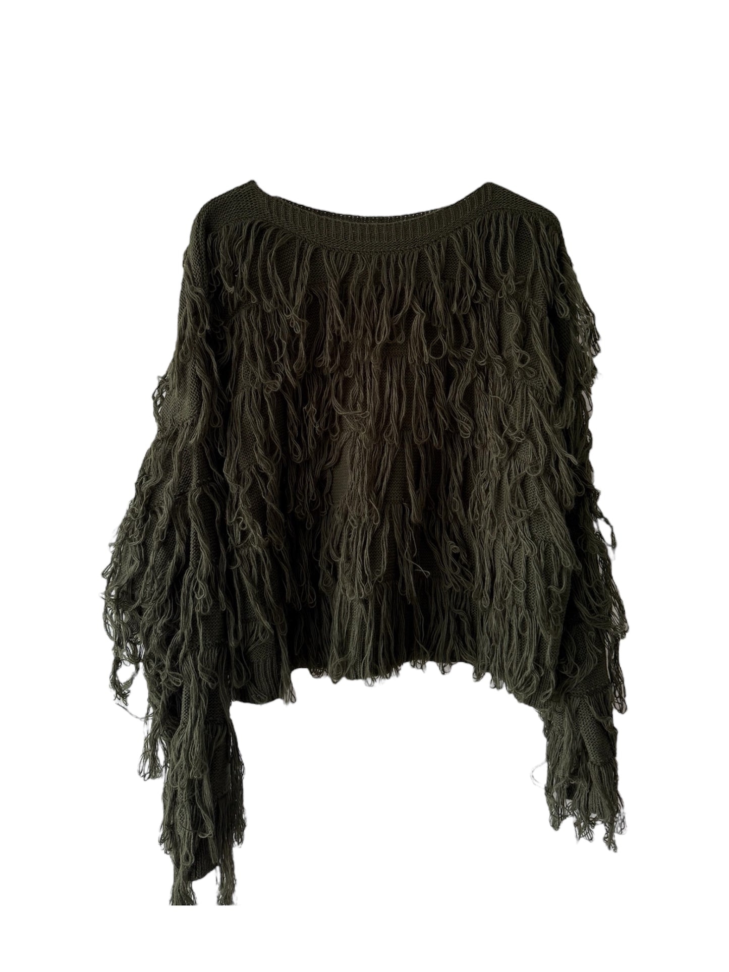 Fransen-Strickpullover