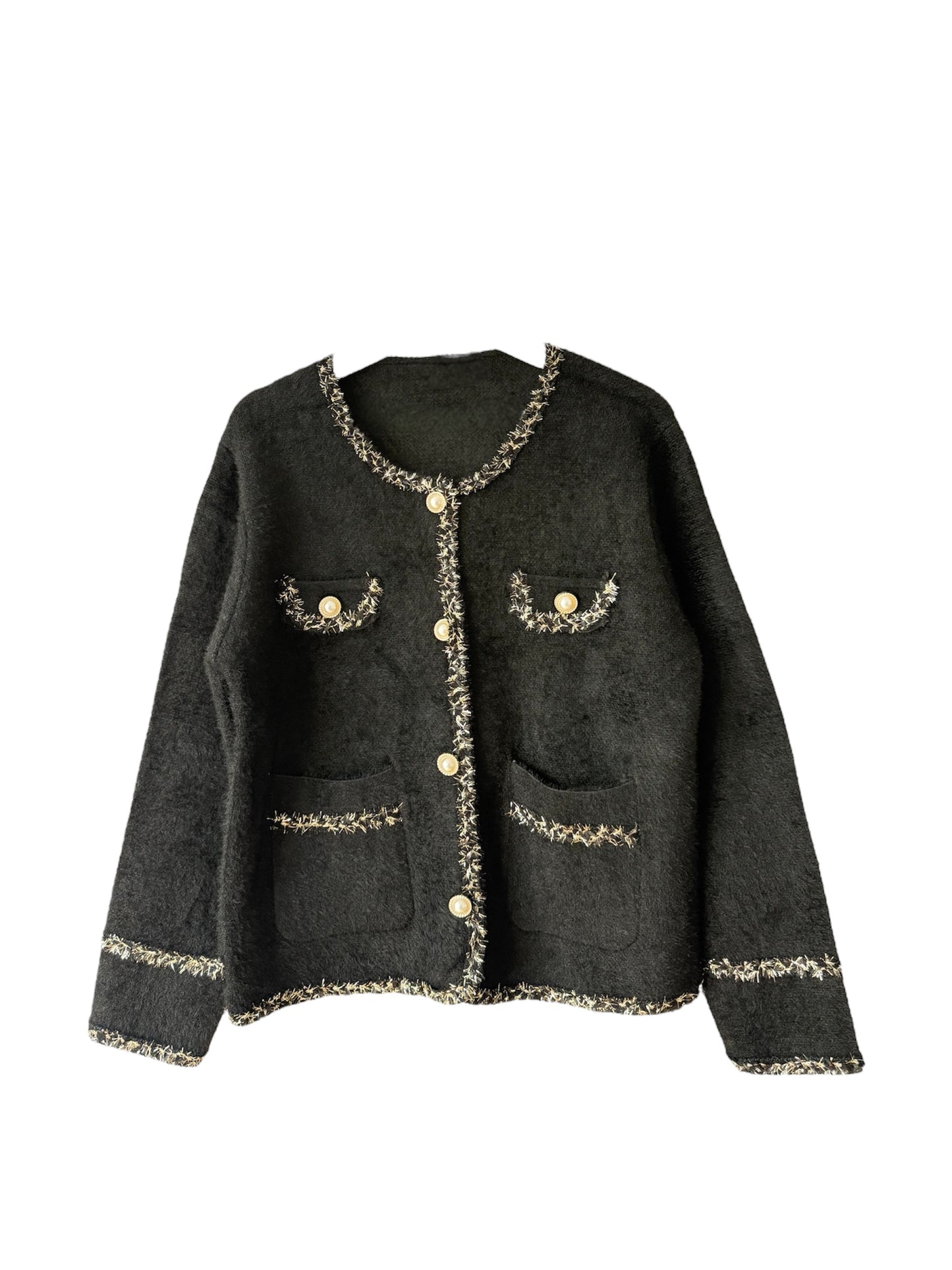 ElegantPearl Bouclé Jacke