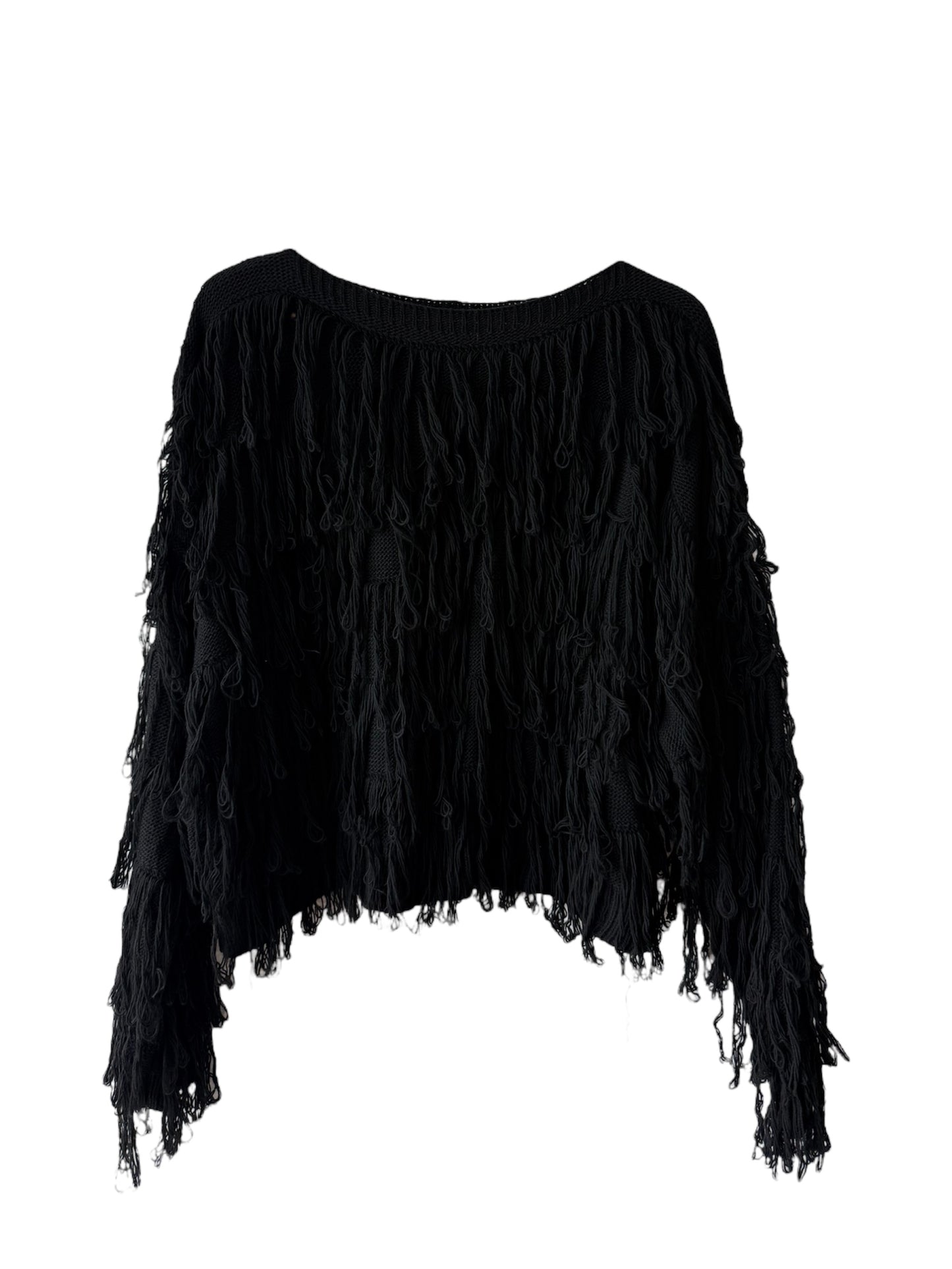 Fransen-Strickpullover