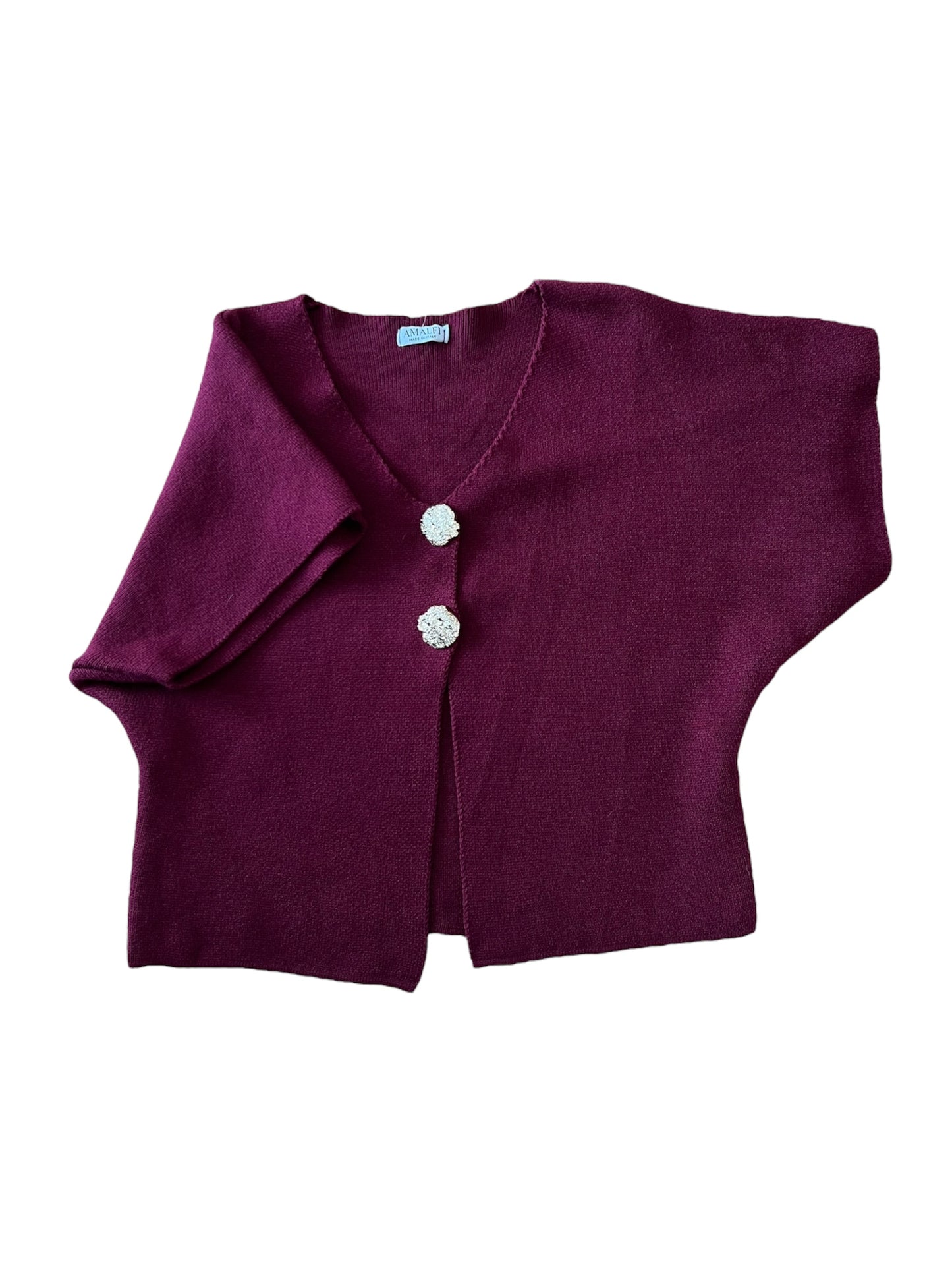 Strick-Oberteil mit Zierknöpfen