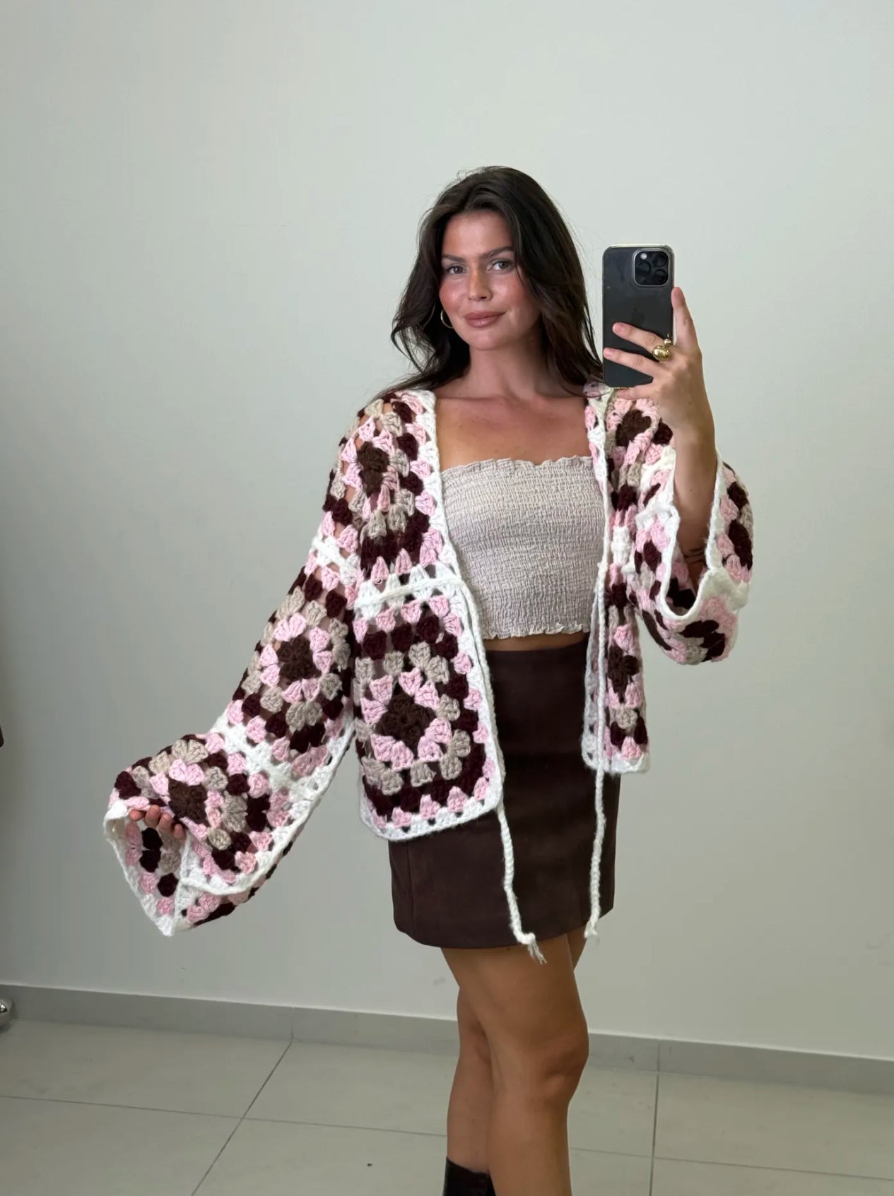 Berry Blush Cardigan (Handmade)