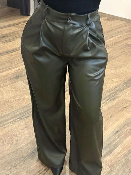 „Mila“ High Waist Kunstlederhose
