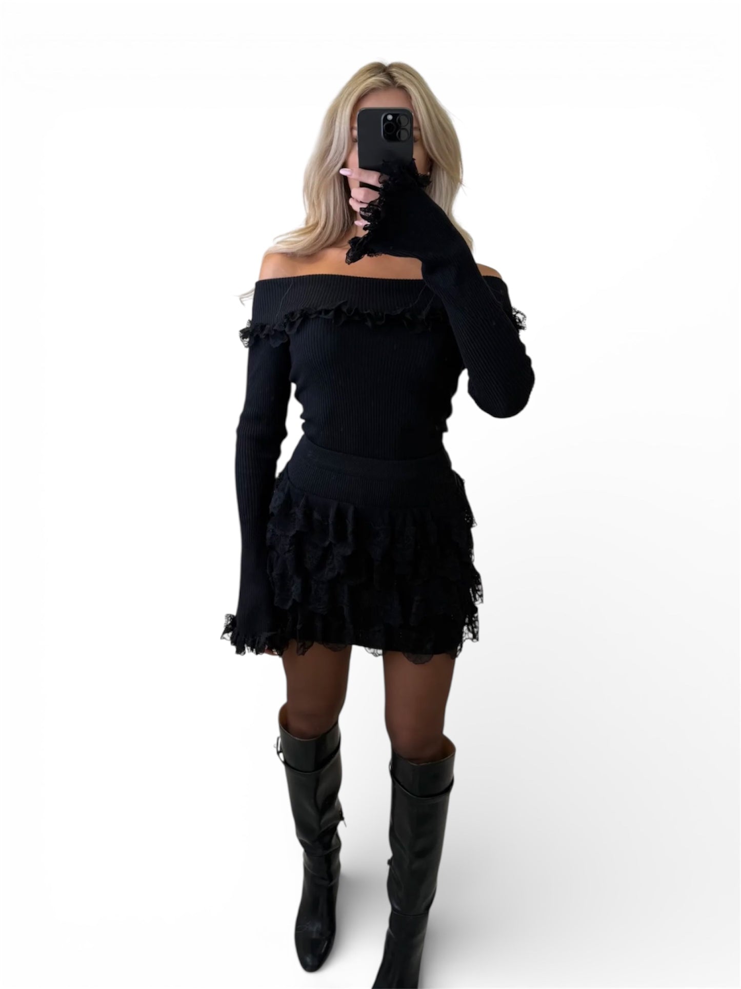 „Viola“ - Rüschen Minirock mit Volants