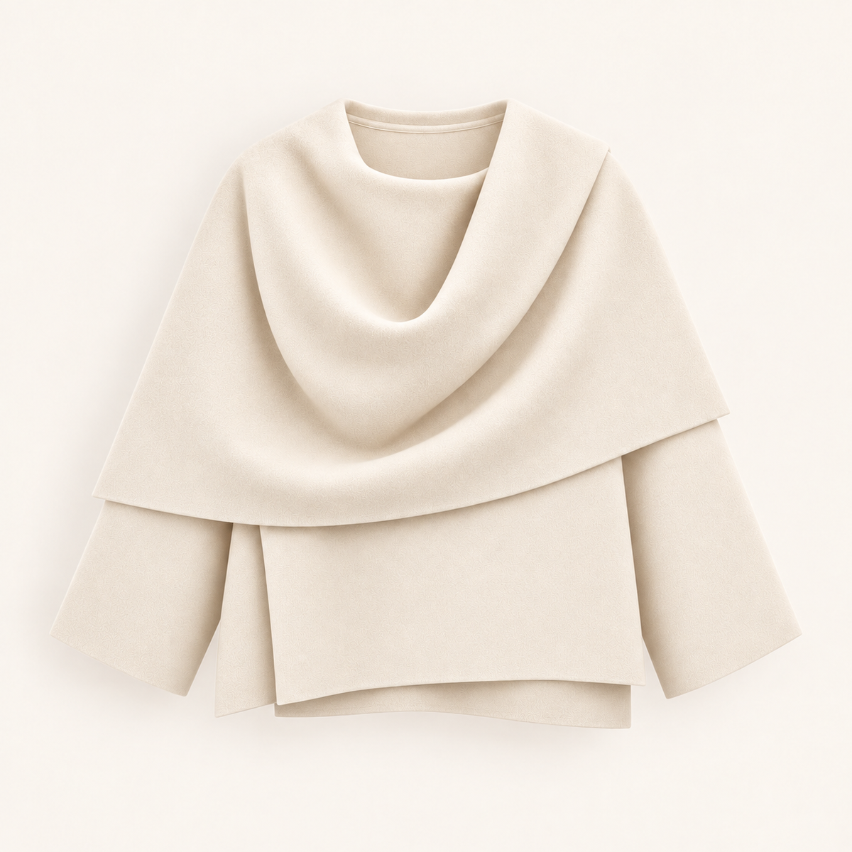 Cape Jacke mit Schal