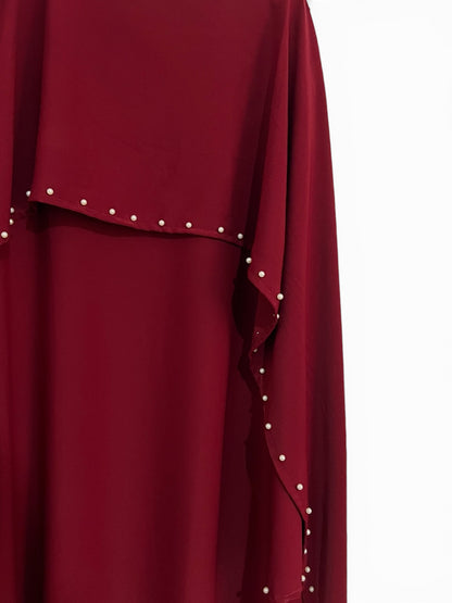 Abaya mit Perlenverzierung