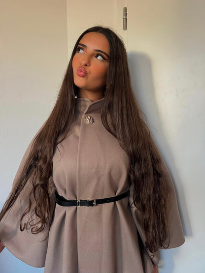 Poncho „Giulia“ mit Taillengürtel