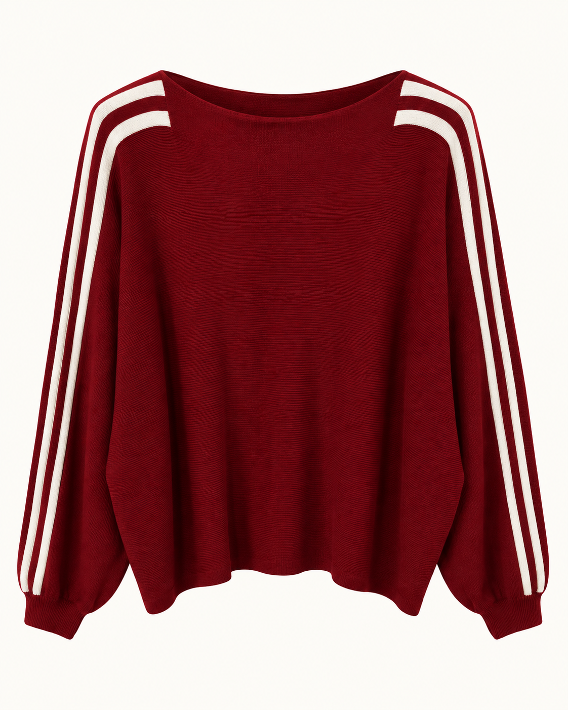 Oversize Strickpullover mit Streifen