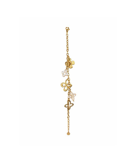 Golden Garden Charm Armband
