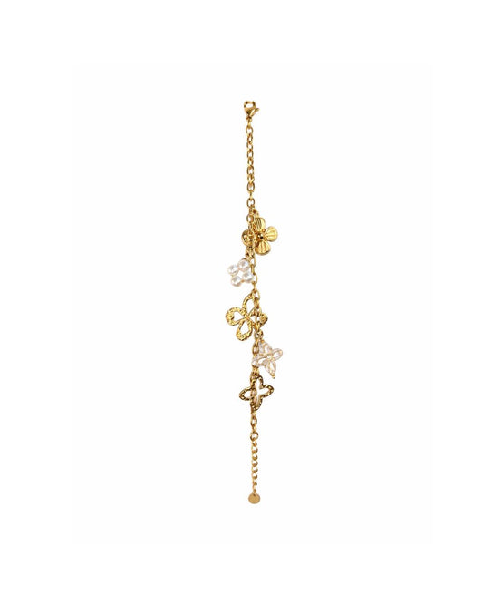 Golden Garden Charm Armband