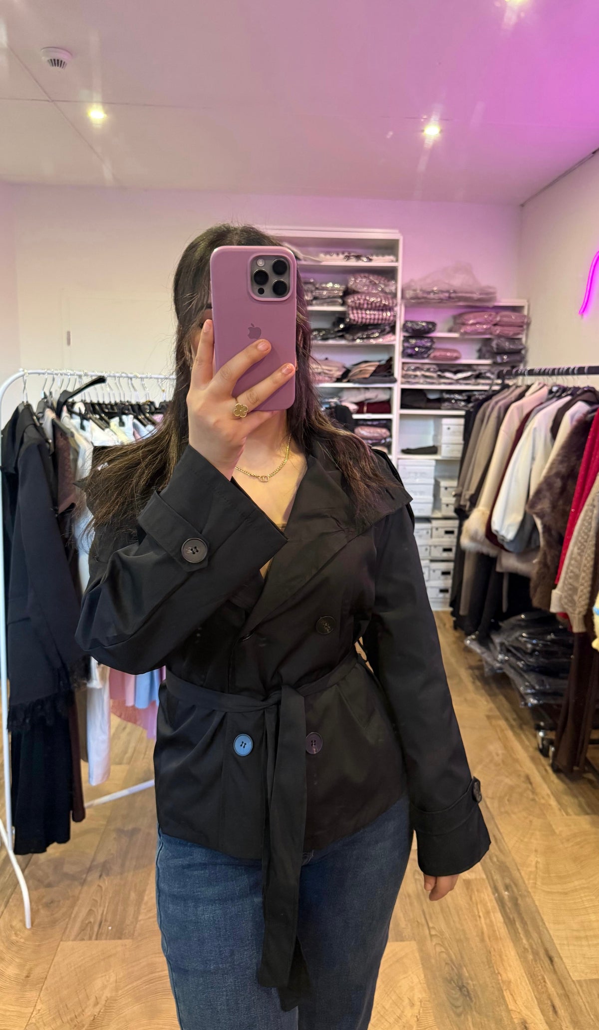 Cropped Trenchcoat - Produktbild 4