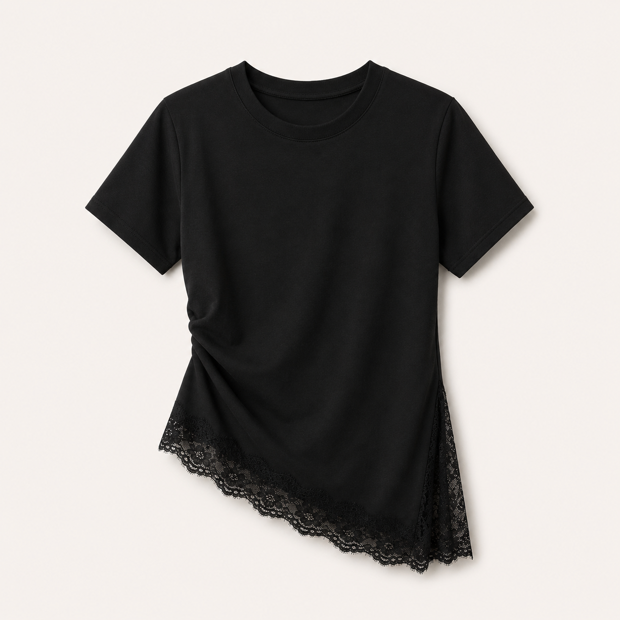 T-Shirt mit spitze
