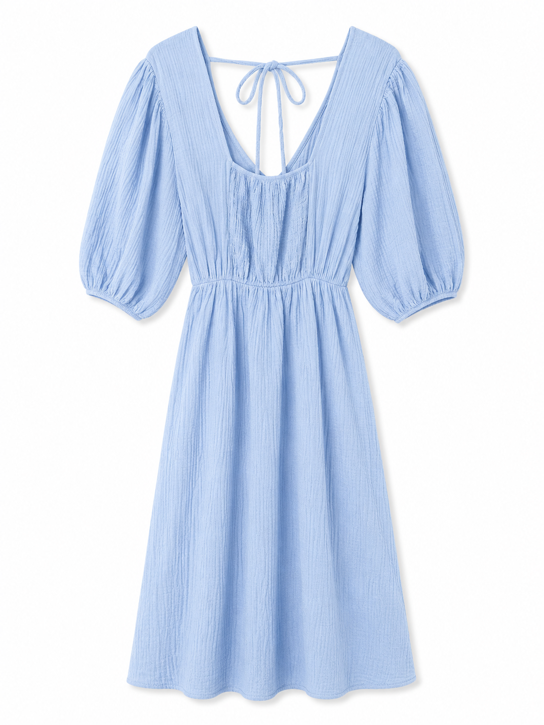 Musselin Kleid Lang