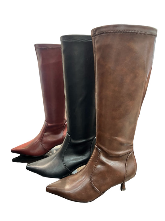 Elegante Leder-Stiefel mit Kitten Heel in verschiedenen Farben ✨