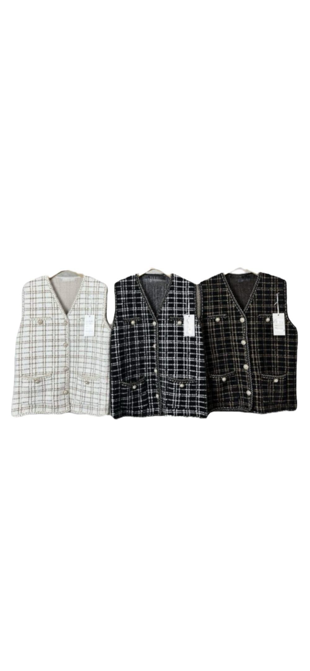 ElegantPearl Bouclé Weste - Produktbild 1