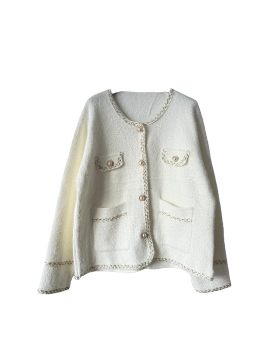 ElegantPearl Bouclé Jacke