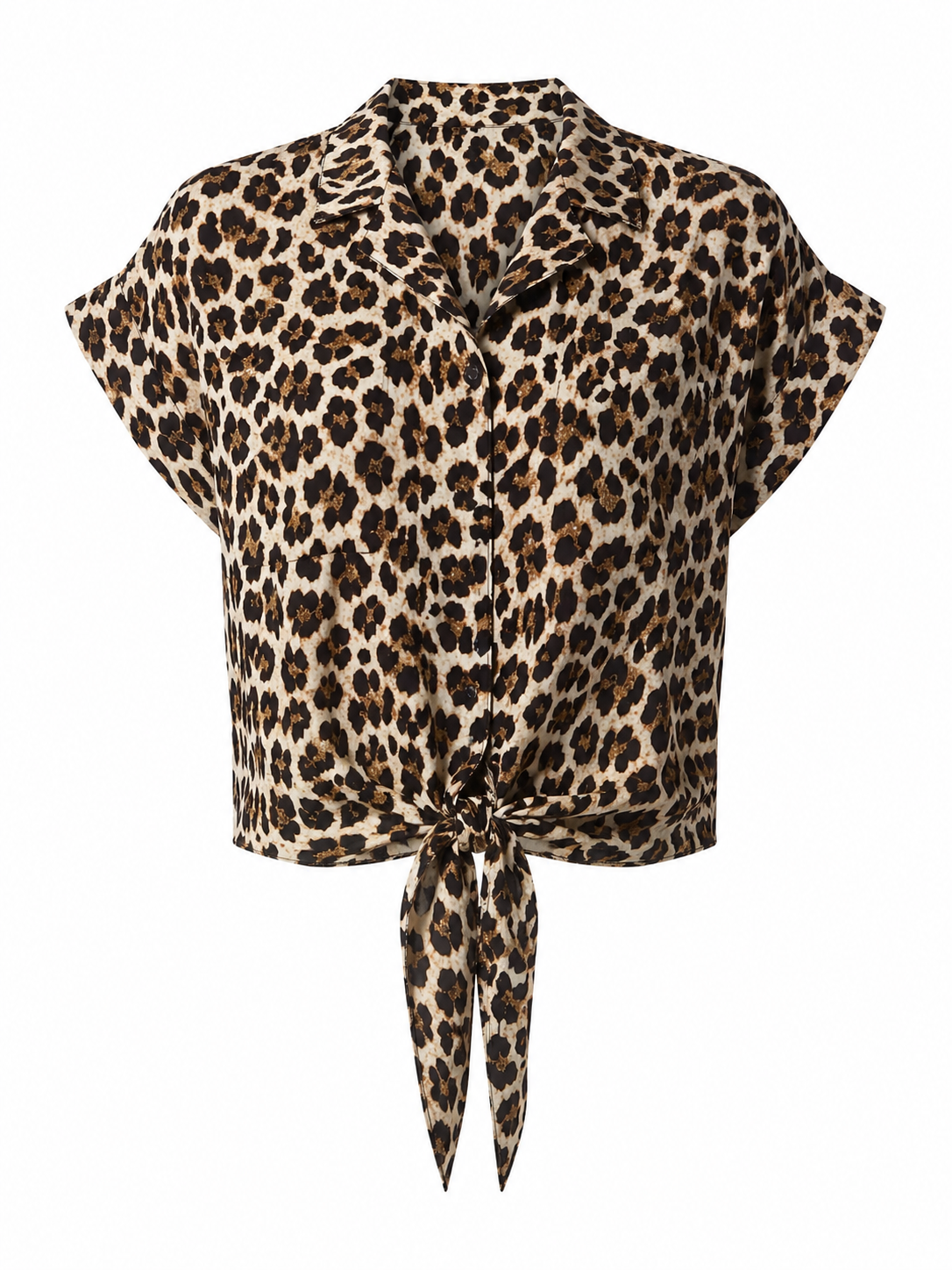 Bluse Sofia – Trendige Leo-Bluse zum Binden