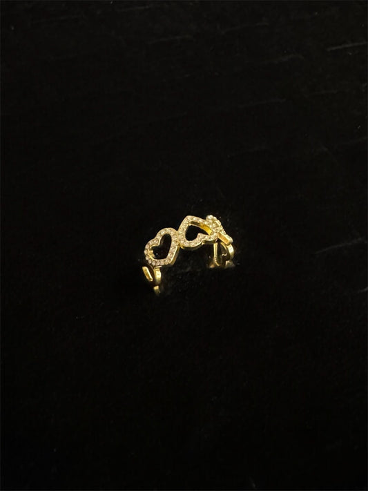 Goldener Ring „Selina“ – Eleganter Goldring mit funkelndem Herz-Diamanten