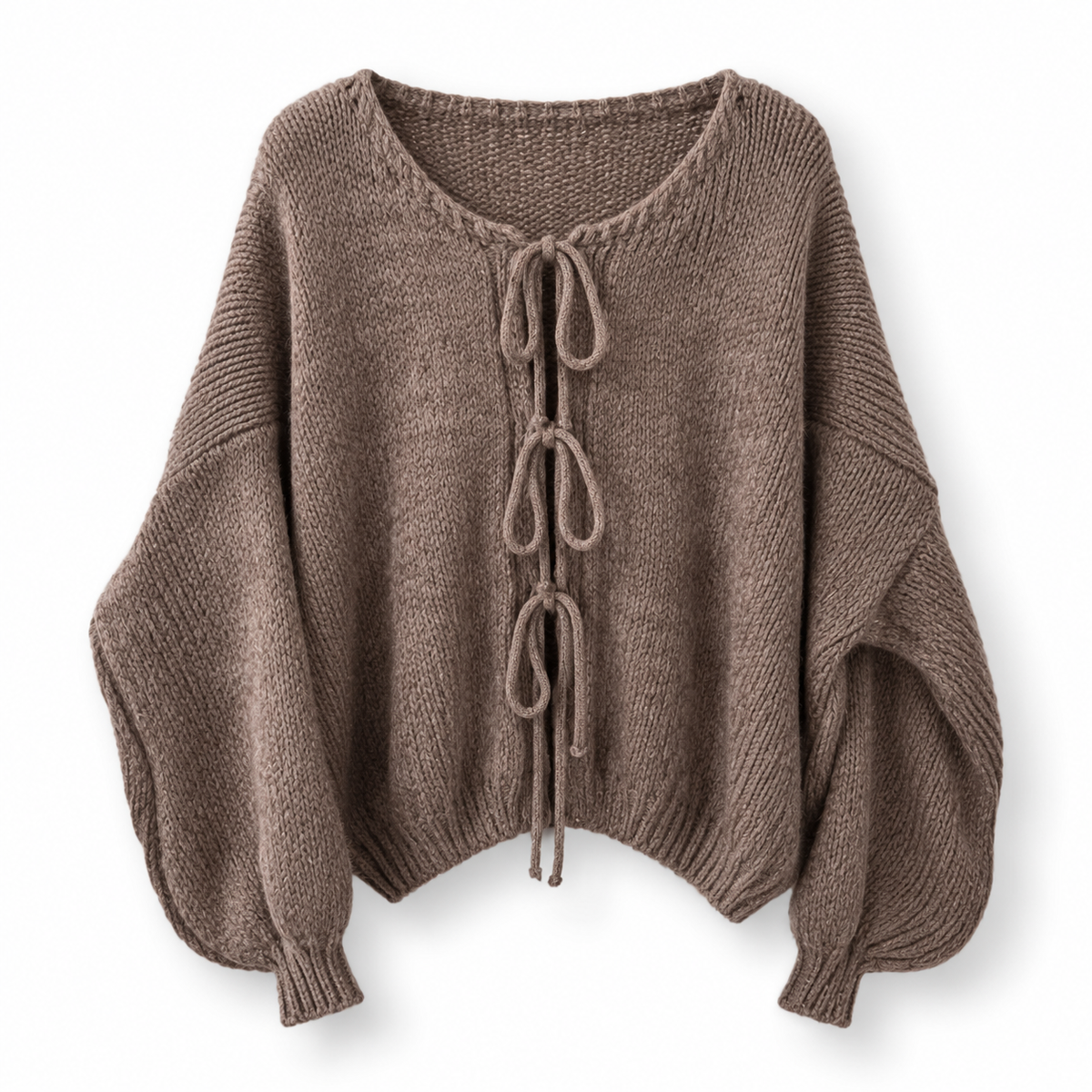 „Mirelle“ - Strickpullover mit Schnürdetails- in verschiedenen Farben