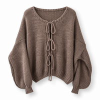 „Mirelle“ - Strickpullover mit Schnürdetails- in verschiedenen Farben