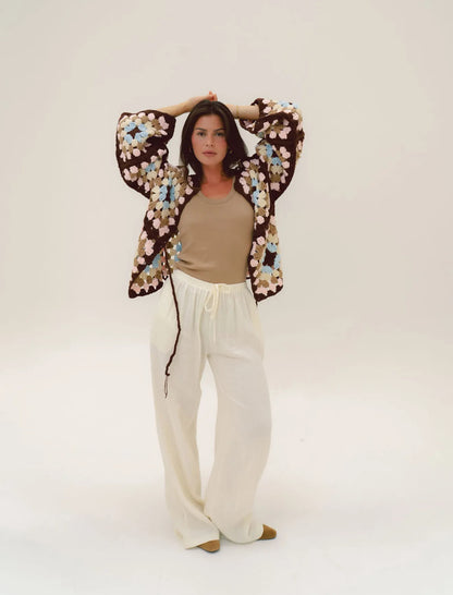 Choco Pastello Cardigan (Handmade)