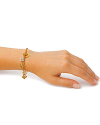 Golden Garden Charm Armband