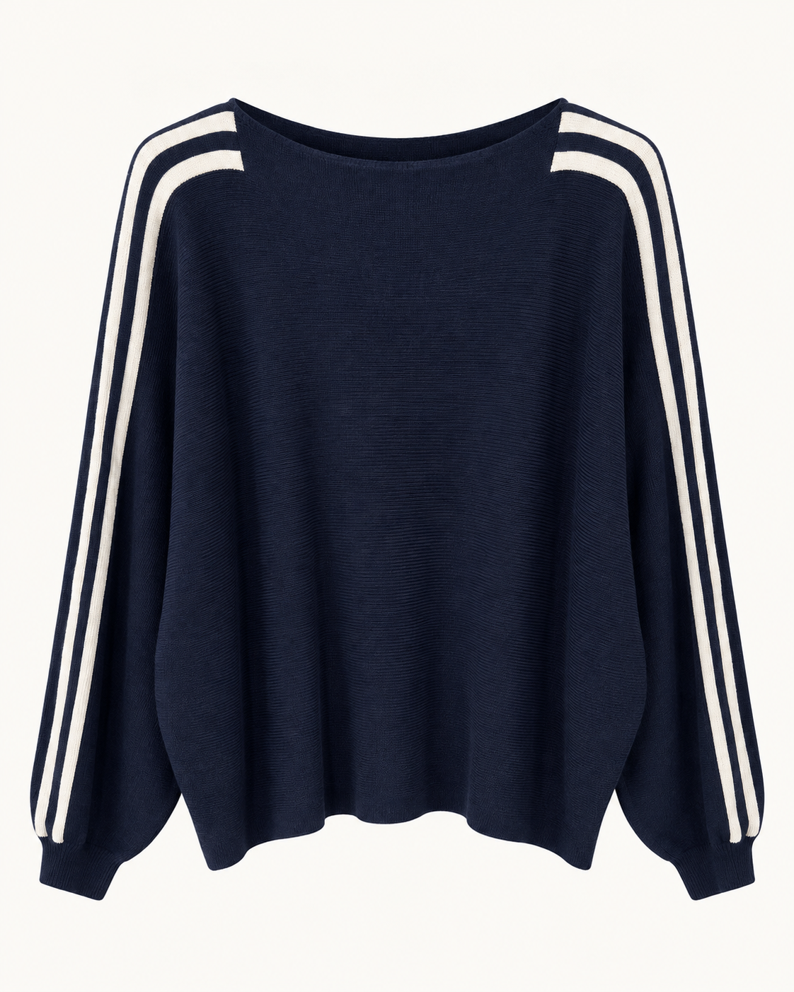 Oversize Strickpullover mit Streifen