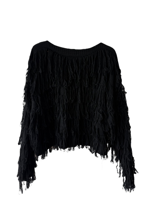 Fransen-Strickpullover