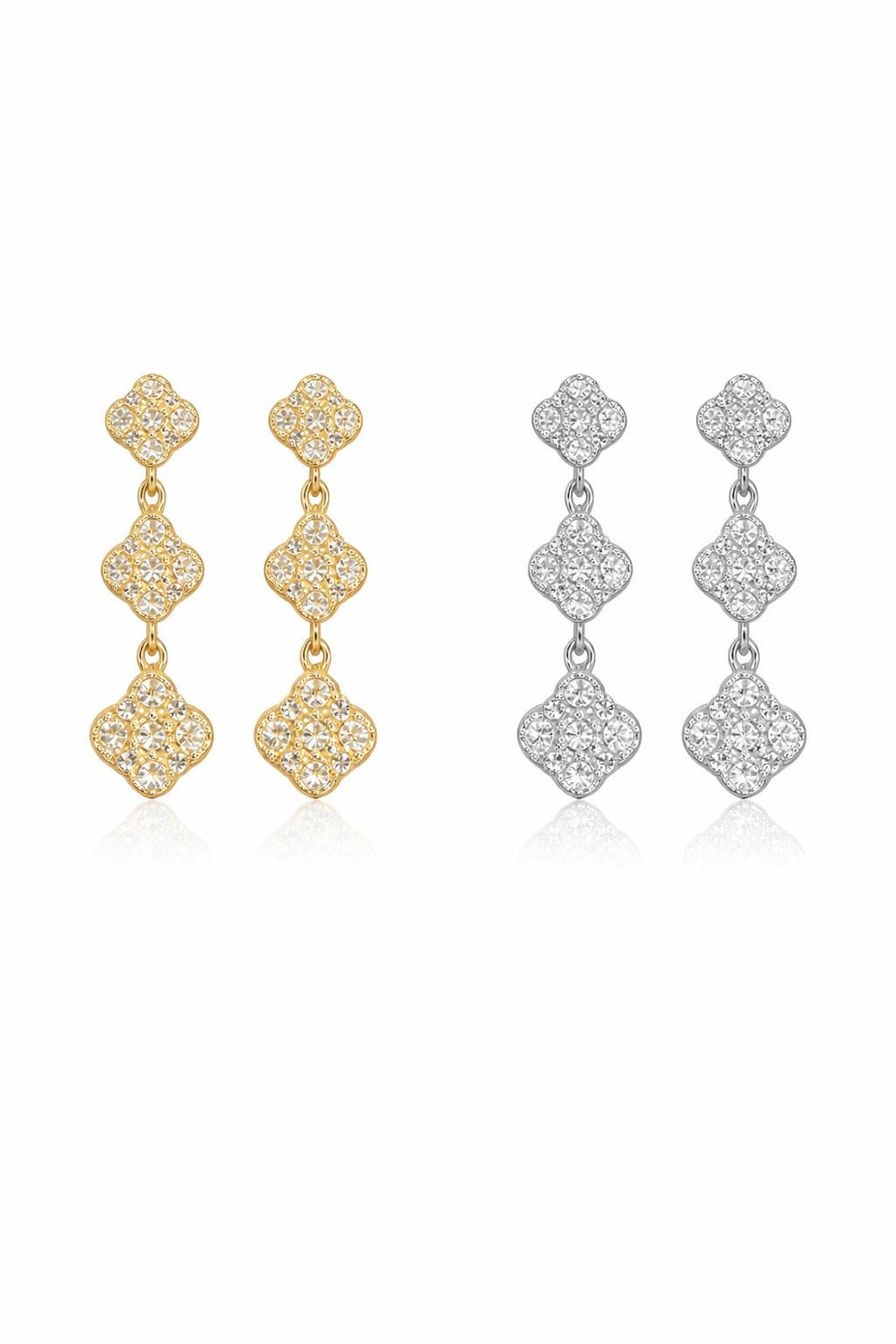 Ohrringe „Valentina“ – Elegante Hängeohrringe mit funkelnden Kristallen