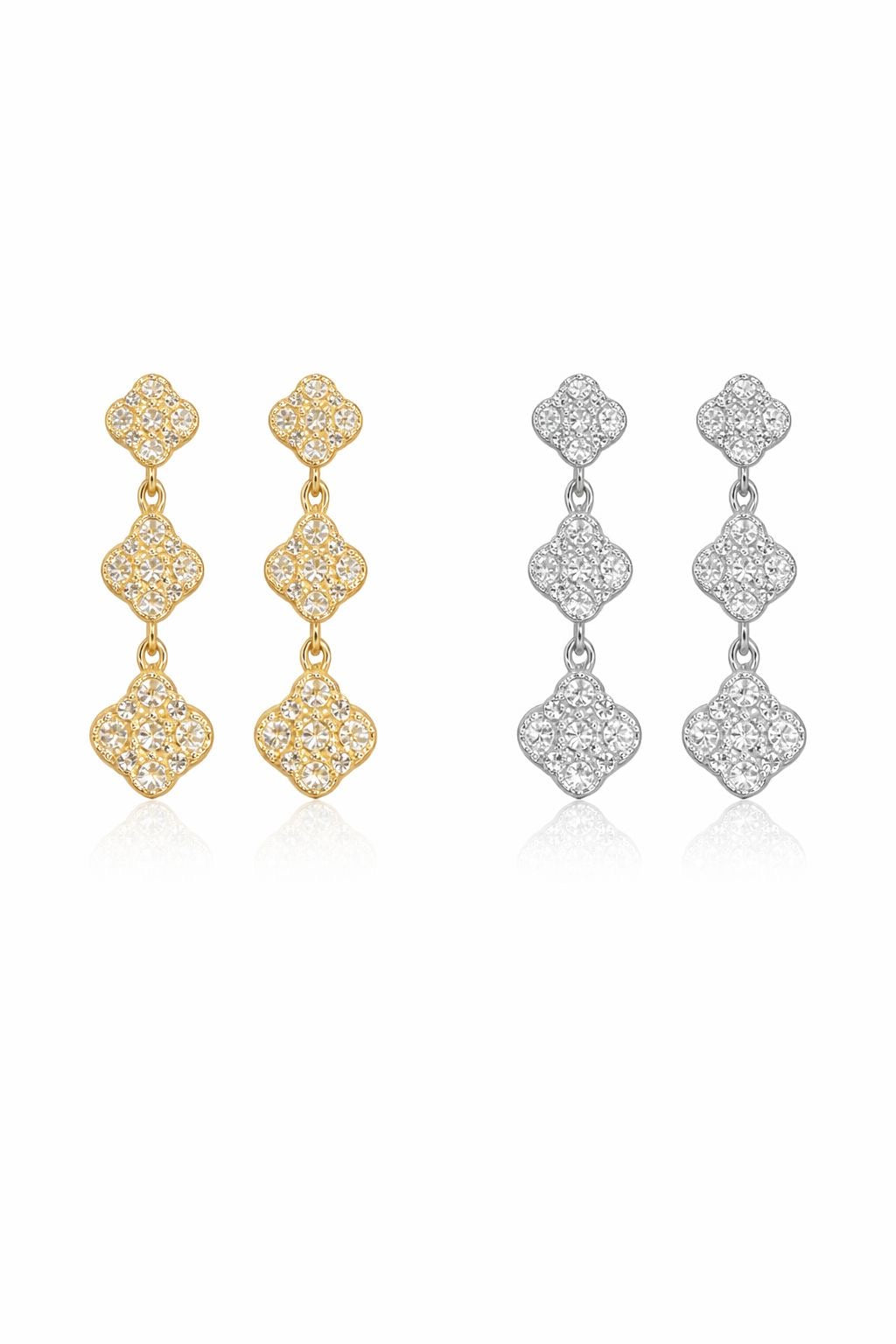 Ohrringe „Valentina“ – Elegante Hängeohrringe mit funkelnden Kristallen