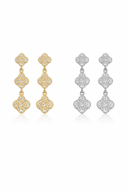 Ohrringe „Valentina“ – Elegante Hängeohrringe mit funkelnden Kristallen