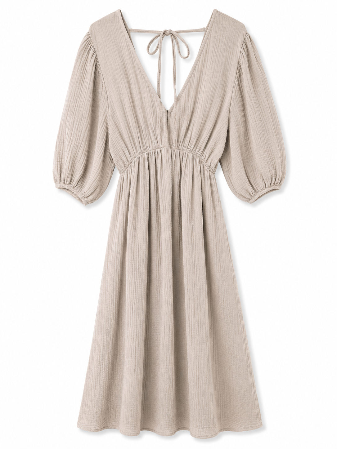 Musselin Kleid Lang