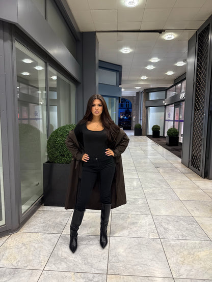 Eleganter Trenchcoat „Victoria“ – Langer Damenmantel
