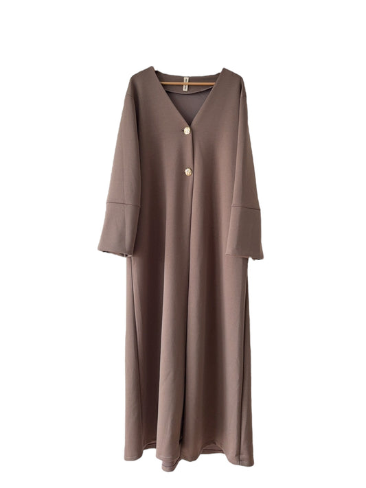 Maxikleid „Liora“ mit Zierknöpfen
