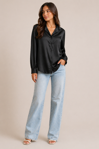 Satin Bluse