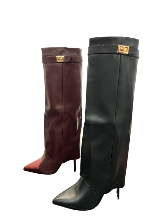 Eleganza High Boots mit Gold Details