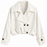 Crop Trench Coat (in vers. Farben)