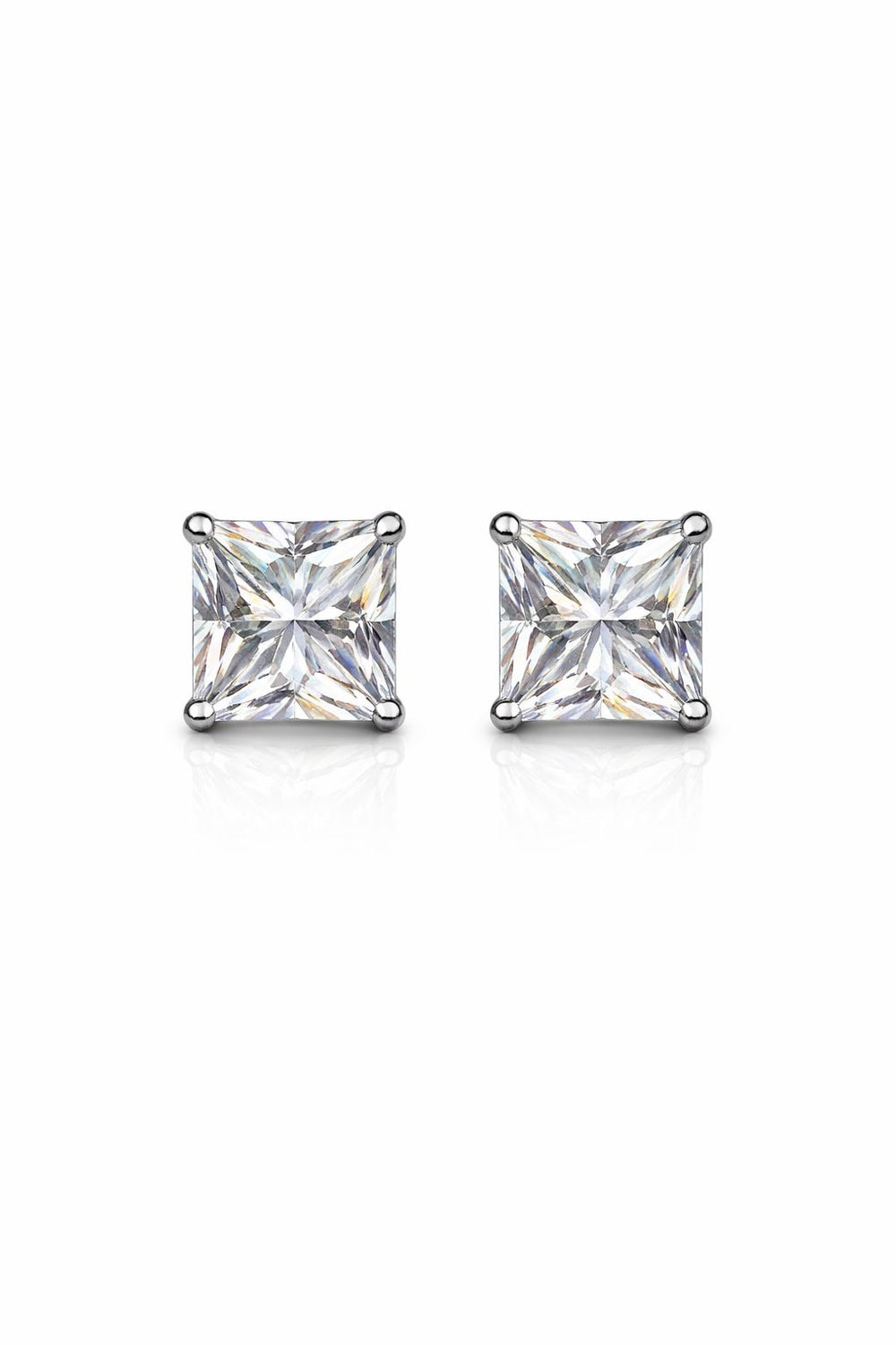 Ohrringe „Aurora“ – Elegante Silber Ohrstecker mit funkelndem Diamanten