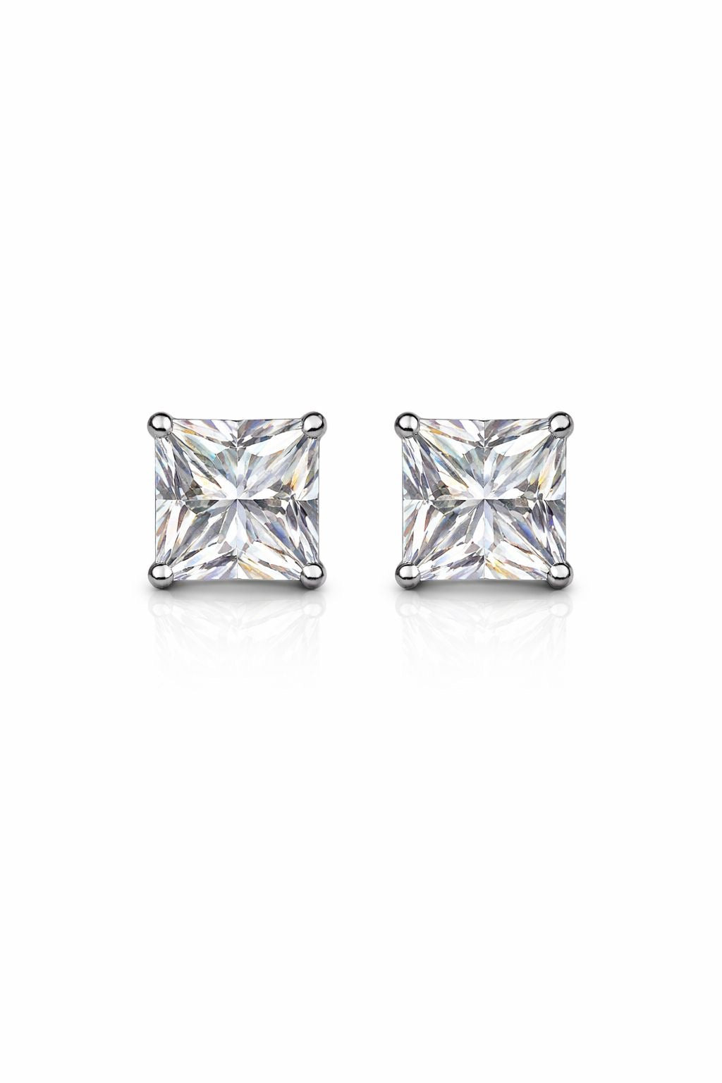 Ohrringe „Aurora“ – Elegante Silber Ohrstecker mit funkelndem Diamanten