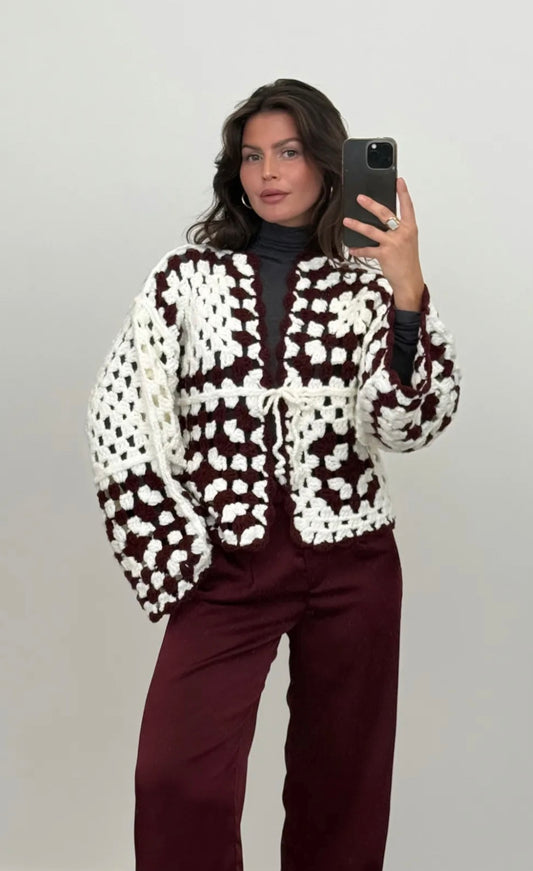 Berry Handmade Cardigan
