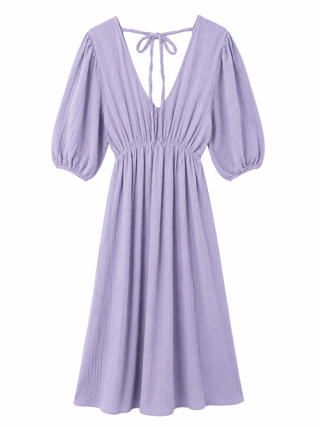 Musselin Kleid Lang