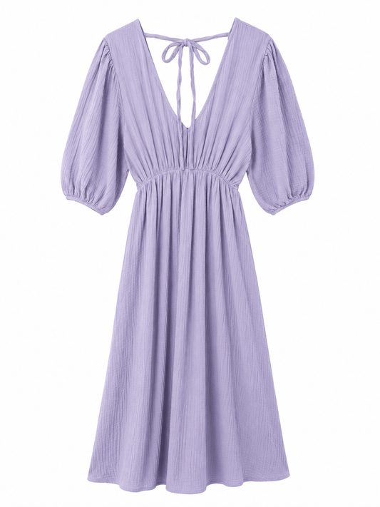 Musselin Kleid Lang
