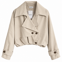 Crop Trench Coat (in vers. Farben)
