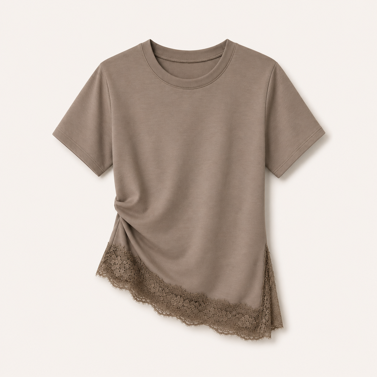 T-Shirt mit spitze