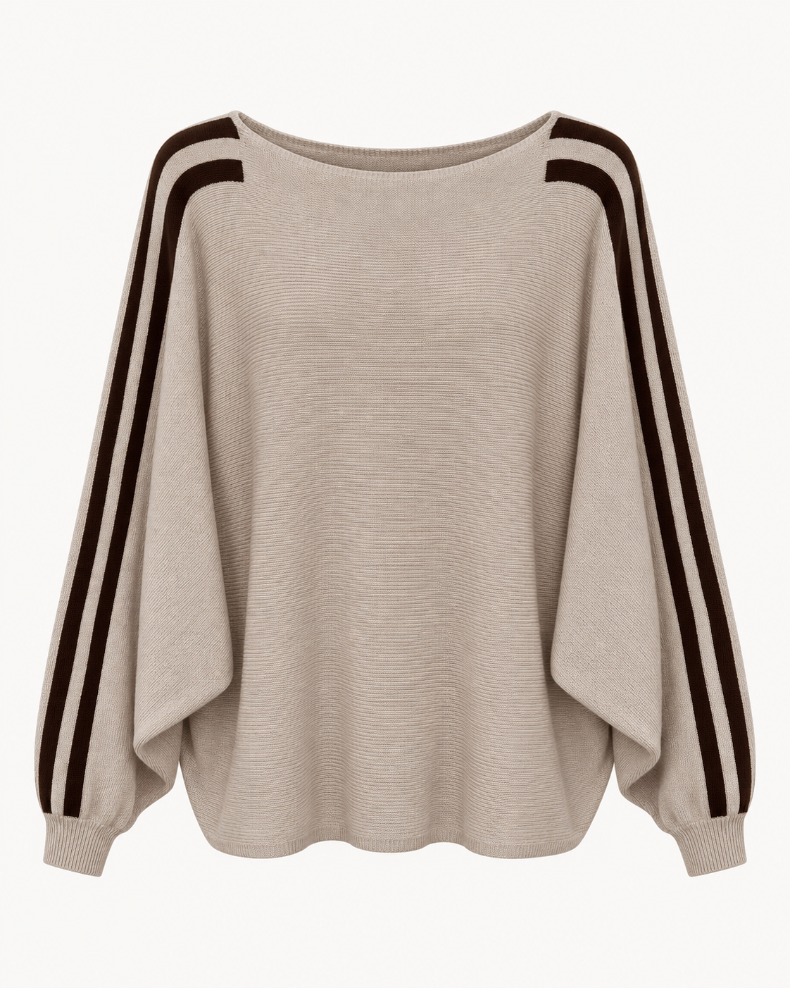 Oversize Strickpullover mit Streifen