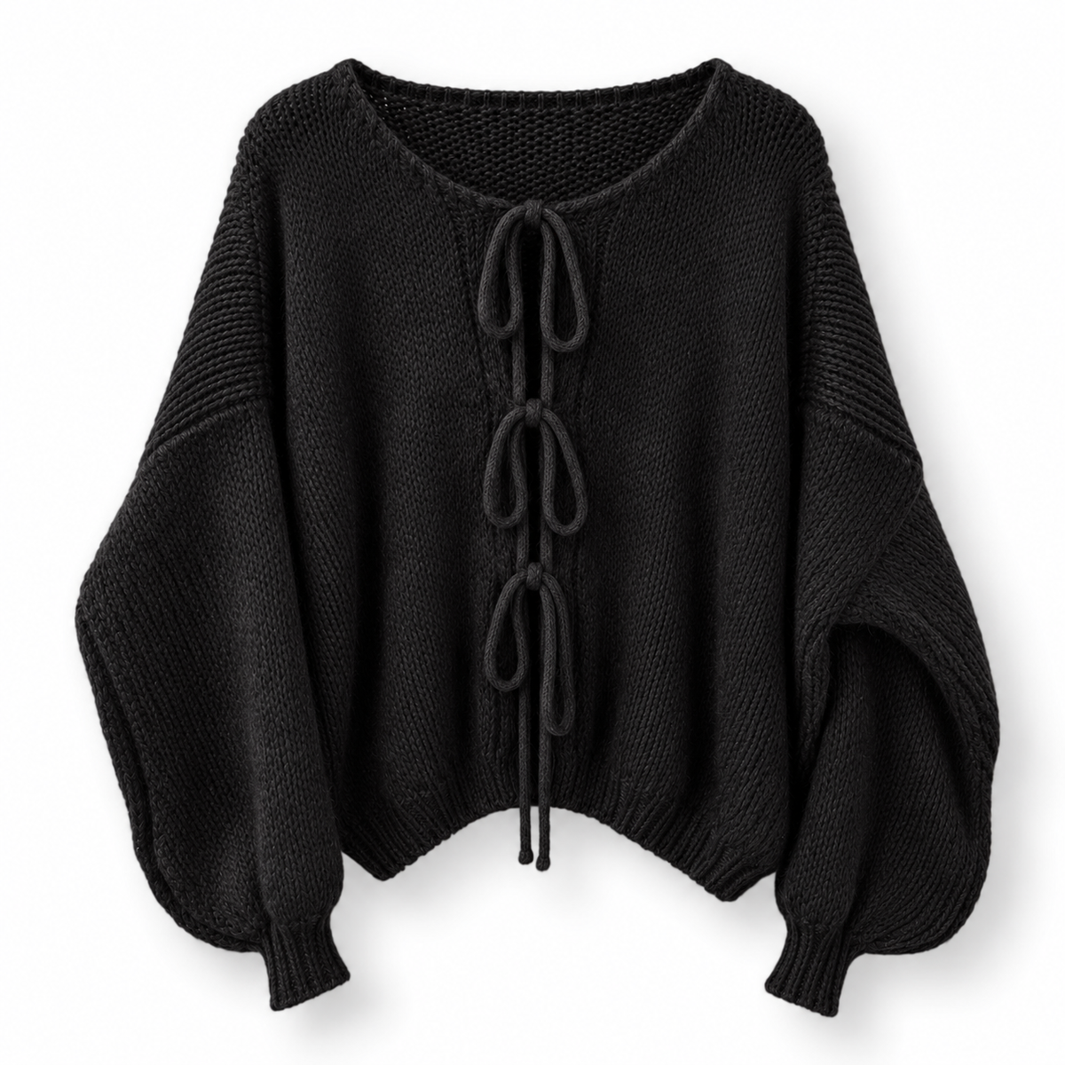 „Mirelle“ - Strickpullover mit Schnürdetails- in verschiedenen Farben