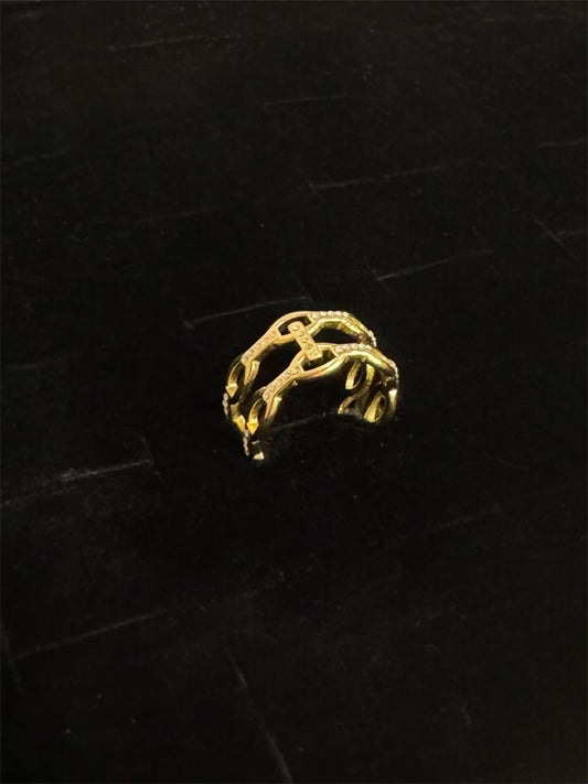 Goldener Ring „Valeria“ – Eleganter Goldring mit Diamanten
