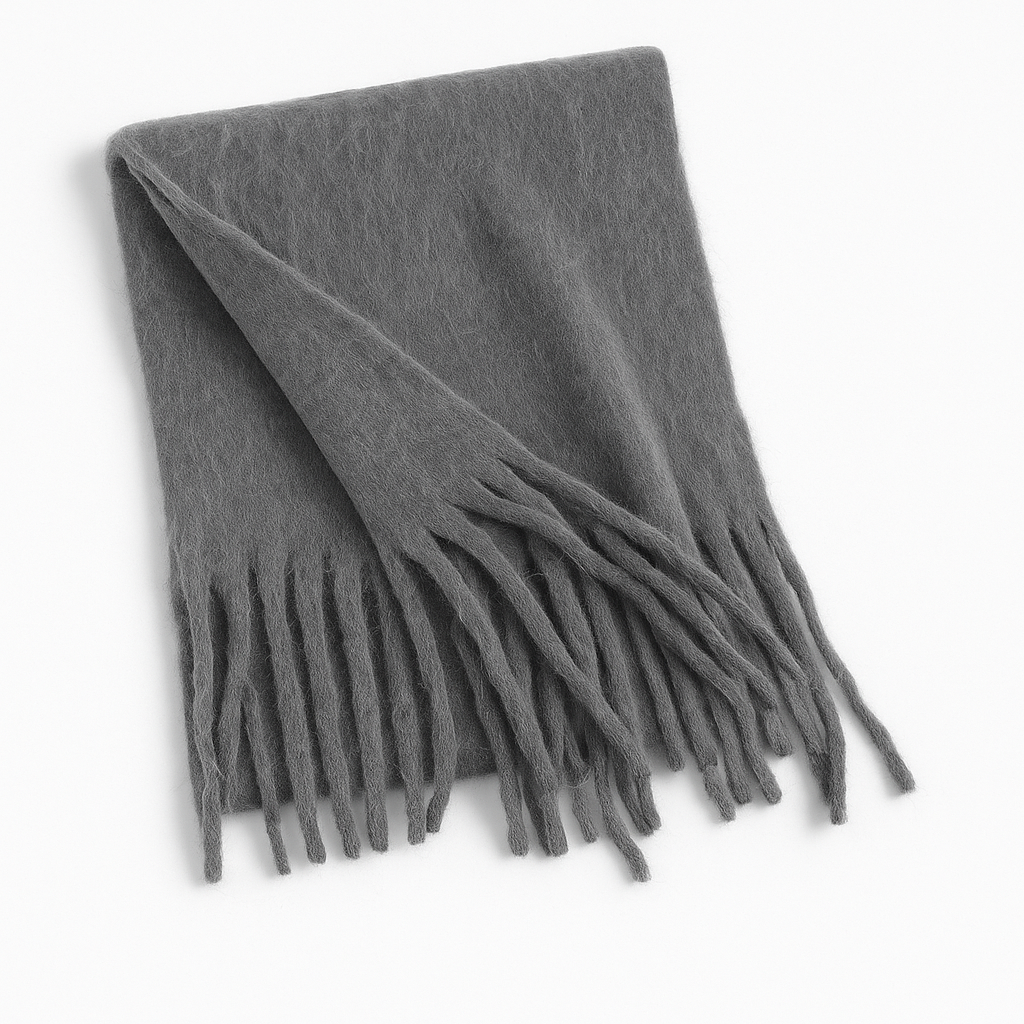 Flauschiger Fransen-Schal – weich, warm & in vielen Farben
