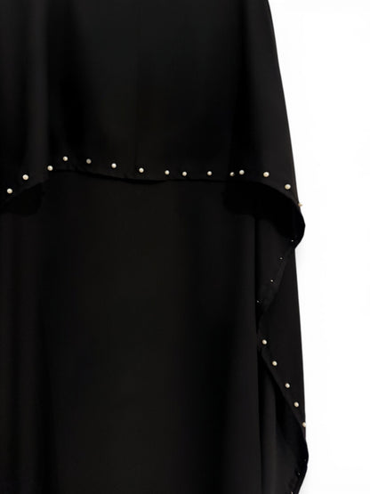 Abaya mit Perlenverzierung
