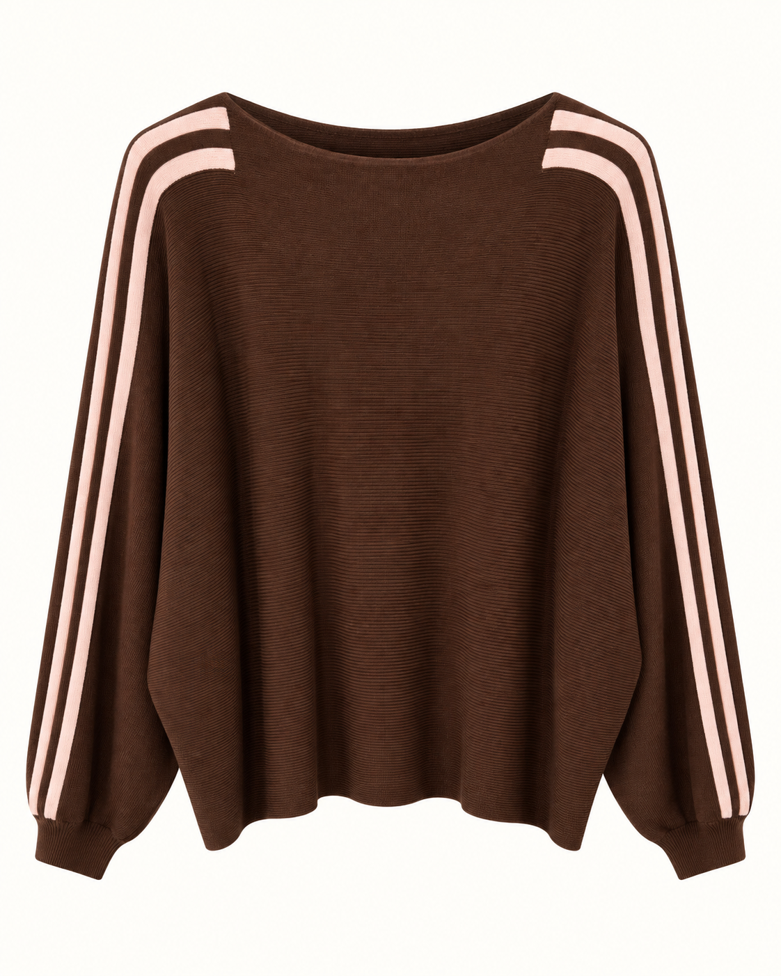 Oversize Strickpullover mit Streifen